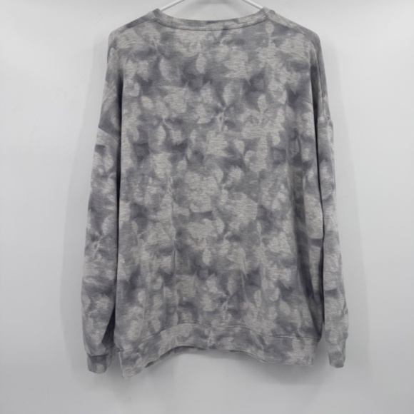 Athleta Sweatshirt Women Medium Gray Studio To Street Tie Dye Relaxed Stretch - Picture 6 of 12
